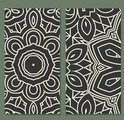 Wedding invitation card with mandala. Arabic style - Vector.