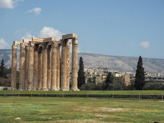 Temple of Olympian Zeus in Athens, Greece