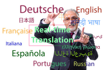 Concept of real time translation from foreign language