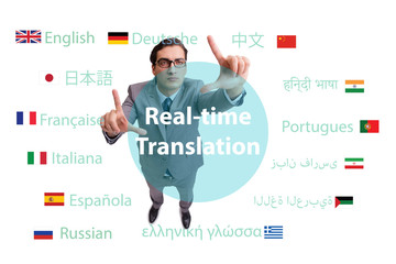 Concept of real time translation from foreign language