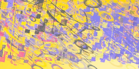 Crazy sketch random pattern. Creative chaos and variety. Modern art drawing painting. 2d illustration. Digital texture wallpaper. Artistic sketch draw backdrop material. 