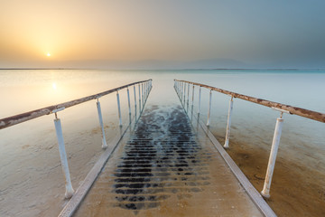 Beautiful view of the Dead Sea .