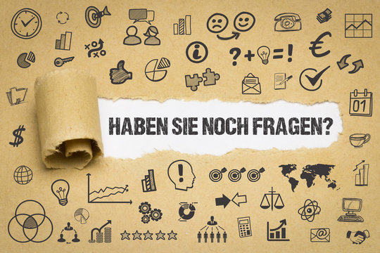 Haben Sie noch Fragen?