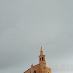 Church and sky