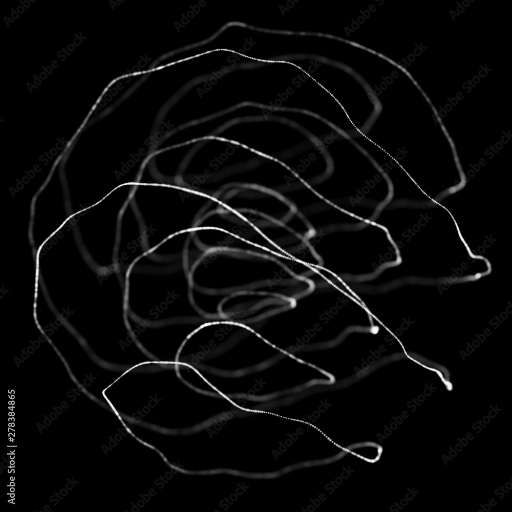 Poster abstract black 3d sphere. sphere with twist lines. glowing lines twisting logo design. outer space o