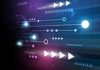 High tech technology geometric and connection system background