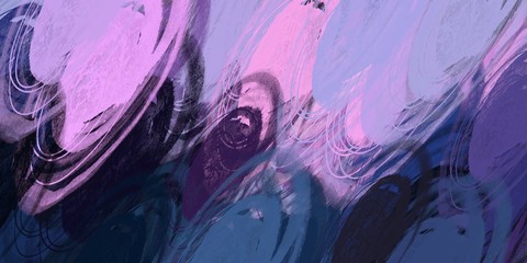 Crazy sketch random pattern. Creative chaos and variety. Modern art drawing painting. 2d illustration. Digital texture wallpaper. Artistic sketch draw backdrop material. 