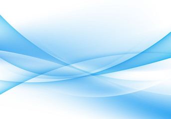 Abstract background, blue and white waves For assembling banners - modern design templates