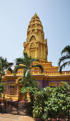 Wat Ounalom (Unnalom) temple in Phnom Penh. Cambodia