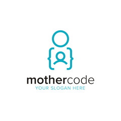mother code Logo Design