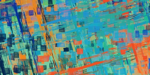 Handmade surreal abstract pattern. Modern artistic canvas. 2d illustration. Texture backdrop painting.