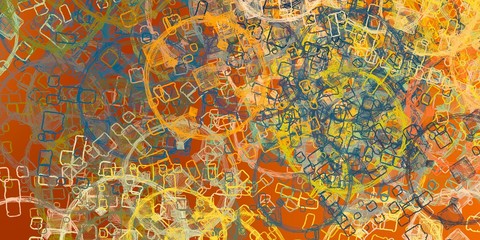 Obraz na płótnie Canvas Handmade surreal abstract pattern. Modern artistic canvas. 2d illustration. Texture backdrop painting.