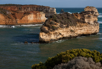 Massive cliffs in the Bay of Islands on the Great Ocean Road in Australia