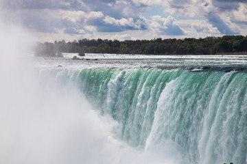 Fototapeta na wymiar Massive Niagara Falls in Ontario, Canada