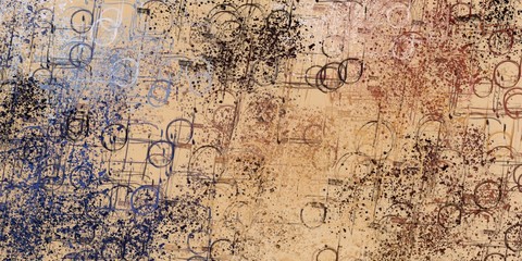 Illustration painted. Rough sketch surface. 2d illustration. Texture backdrop painting.