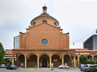 Church of Blessed Virgin of Relief Sanctuary (Santuario Beata Vergine del Soccorso) in Bologna. Italy