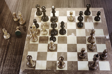Unique chess match Tal - Geller, International Chess Tournament in Zurich, 1959. White wins