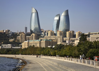 Seafront in Baku. Azerbaijan