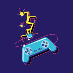 video game control with energy rays