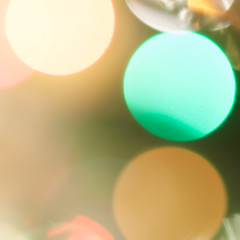 Colourful festive multi-colored circles . Defocused abstract multicolored bokeh lights background.