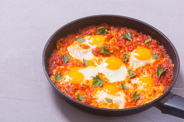 Traditional Israel food Shakshuka