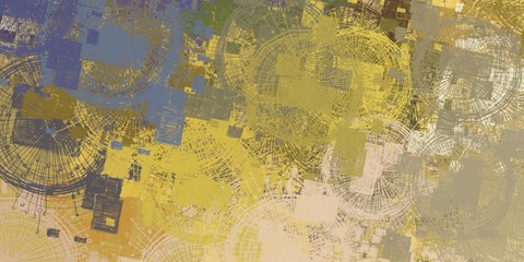 Handmade surreal abstract pattern. Modern artistic canvas. 2d illustration. Texture backdrop painting.