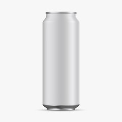 Realistic 3d of empty aluminum cans for beer, juice, water, lemonade for your design