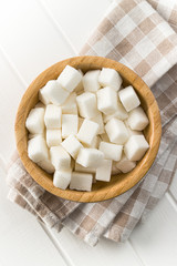 Sweet sugar cubes.