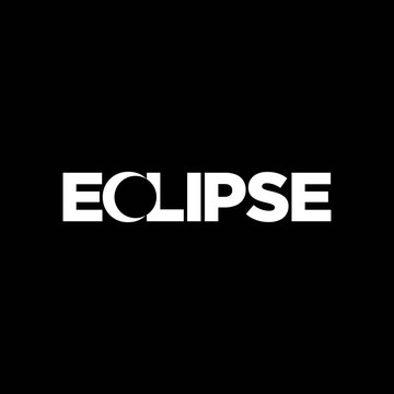 eclipse logo design inspiration . eclipse negative space logo . eclipse logo template 