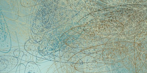 Digital sketch on colorful wall. 2d illustration. Texture backdrop painting.