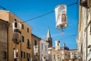 Alghero city in Sardinia, Italy.