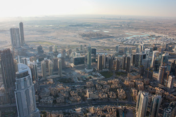 Fototapeta na wymiar aerial view of dubai city