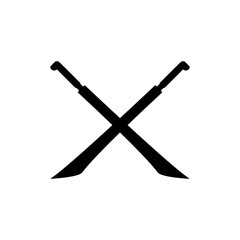 Sword Icon Vector Logo Illustration Template - Vector