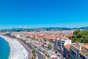 Aerial view of Nice, France.