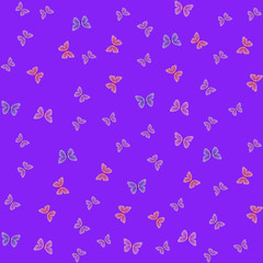 Seamless pattern butterflies