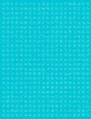 Set Vector Line Icons of Transport