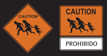 Illegal Immigration Highway Sign