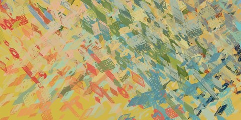 Art wallpaper. Digital canvas. 2d illustration. Texture backdrop painting.