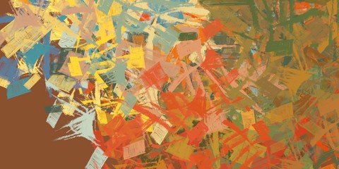 Art wallpaper. Digital canvas. 2d illustration. Texture backdrop painting.