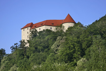 Fototapeta na wymiar Castle Rajhenburg in Brestanica. Municipality of Krsko. Slovenia