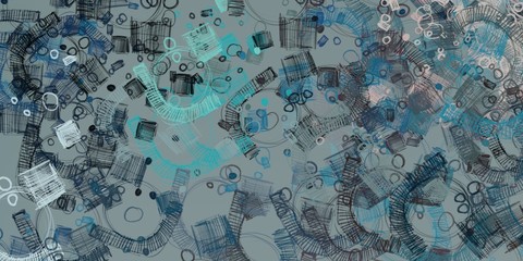 Crazy sketch random pattern. Creative chaos and variety. Modern art drawing painting. 2d illustration. Digital texture wallpaper. Artistic sketch draw backdrop material. 