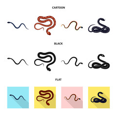 Isolated object of mammal and danger symbol. Set of mammal and medicine stock symbol for web.