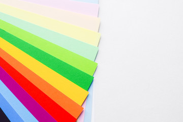 Color paper for design. Texture, background. Concept: products for creativity.