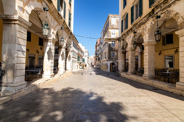 Morgentliche Altstadt von Korfu