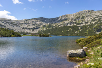 Landscape with The Stinky Lake (Smradlivoto Lake), Rila mountain, Bulgaria