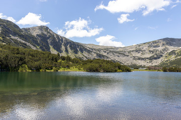 Fototapeta na wymiar Landscape with The Stinky Lake (Smradlivoto Lake), Rila mountain, Bulgaria