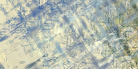 Crazy sketch random pattern. Creative chaos and variety. Modern art drawing painting. 2d illustration. Digital texture wallpaper. Artistic sketch draw backdrop material. 