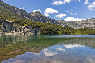 Landscape with The Stinky Lake (Smradlivoto Lake), Rila mountain, Bulgaria