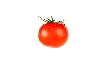 Red tomato isolated on white background. Clipping path