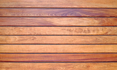 Wooden planks varnished bright vivid saturated warm timber texture and pattern.